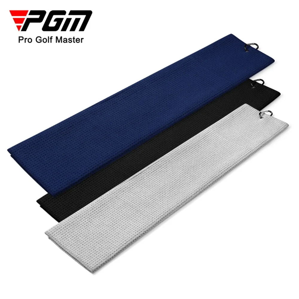 PGM Golf Towel Microfiber Waffle With Carabiner Cleaning Towels Microfiber Hook Cleans Clubs Balls Drying Sports Towel