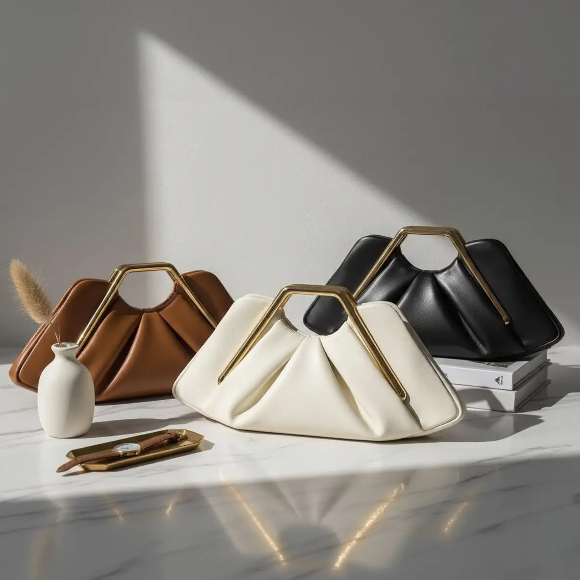 

Luxury Soft Brown Cloud Bag for Women Leather Hobos Retro Cloud Crossbody Bag Phone Bag Designer Clutch Clip Bag Female Bolsa