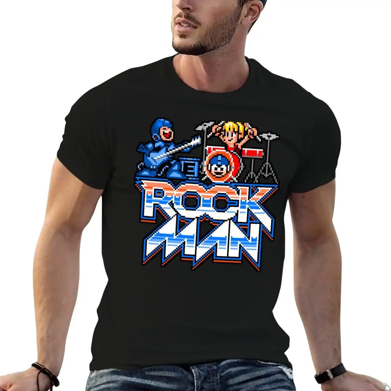 

Rock, Man! Baseball  Sleeve T-Shirt clothes valentines clothes t shirts for men cotton