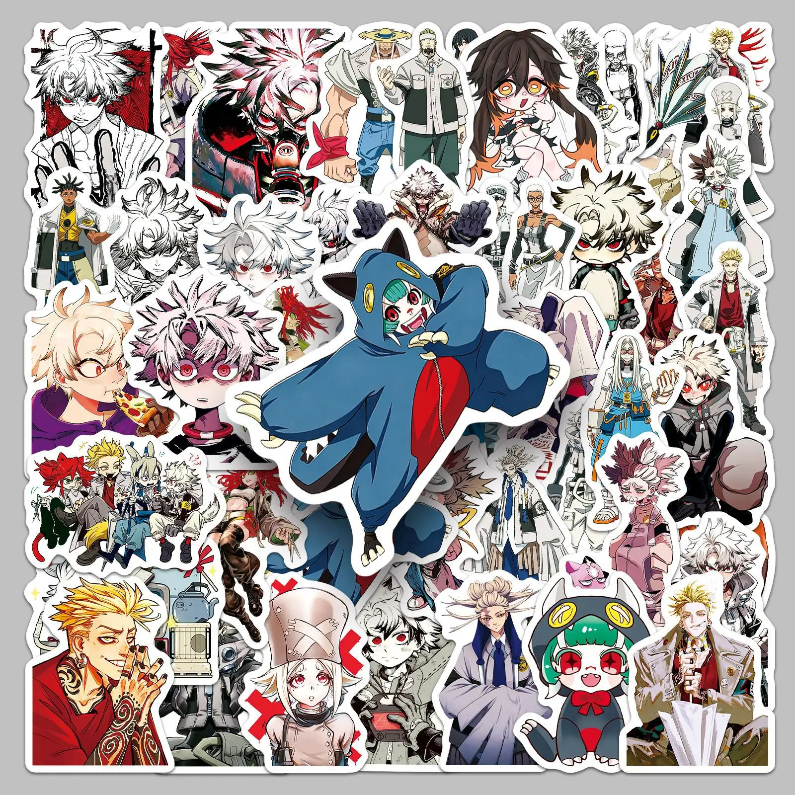 50 Stück GACHIAKUTA Anime Cartoon Aufkleber Skateboard Kühlschrank Gitarre Laptop Motorrad Reise Klassisches Spielzeug Coole Sticker