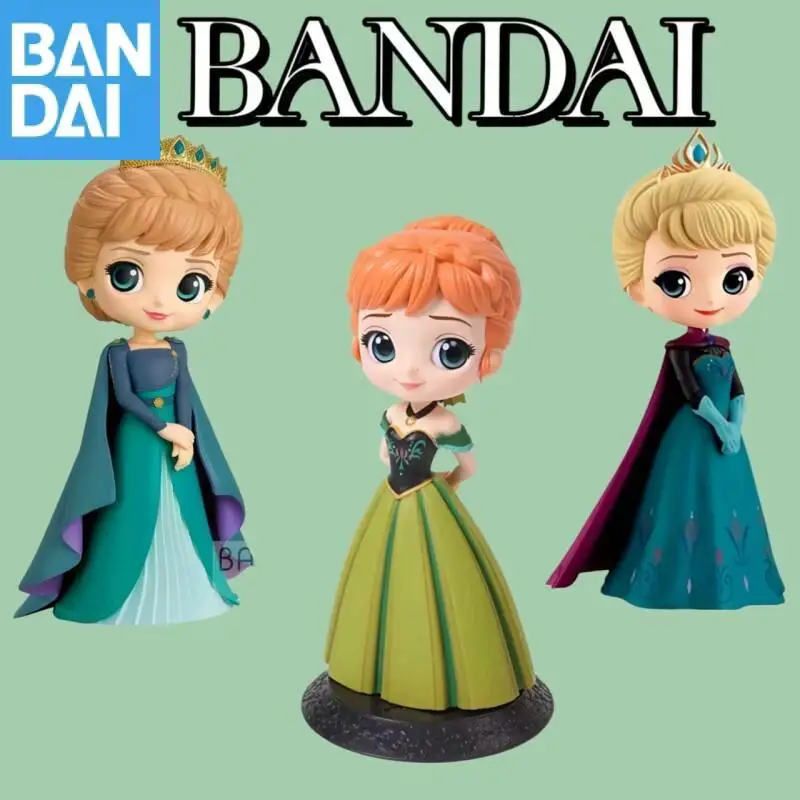 

Bandai BANPRESTO Frozen Qposket Персонажи Диснея-Эльза Анна в стиле коронации- ПВХ Аниме Фигурка Коллекционная модель игрушки в подарок
