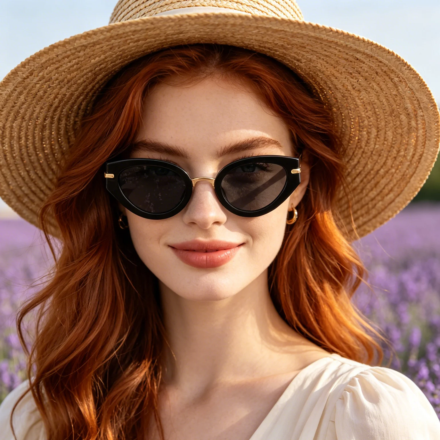 Women Cat Eye Sunglasses UV400 Protection Retro Vintage Metal Temple Fashion Shades For Beach Party Travel Daily Outdoor Wear