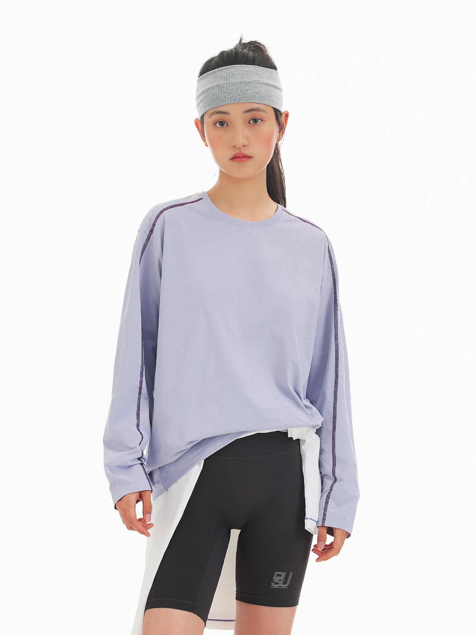 

DESSUU New Lightweight Quick Dry Long Sleeve round Neck T-Shirt Moisture Wicking Sport Top Cotton Polyester Blend Casual Loos...