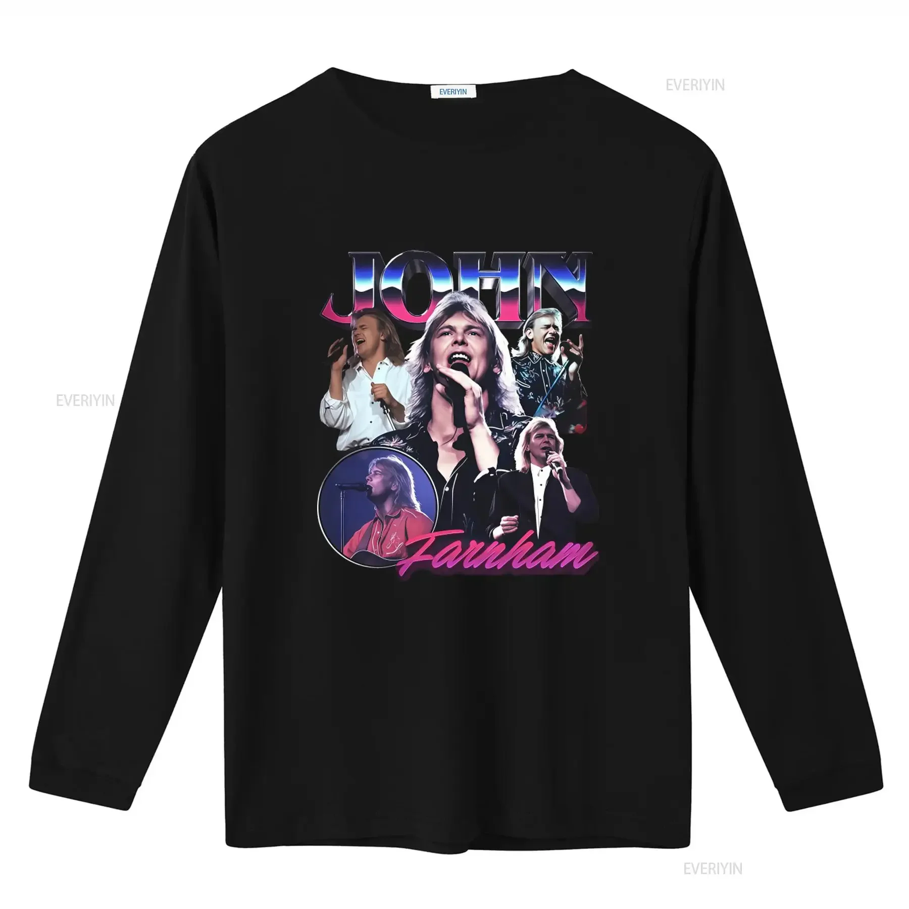 John Farnham Singer Musician Retro Style T Shirt for  vintage Washed Versatile designer clothes Soft Breathable Comfortable