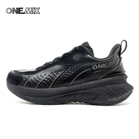 ONEMIX 2024 Winter Training Running Shoes for Men Sport Shoes Leather Warm Wear-resistant Female Jogging Shoes Walking Sneakers