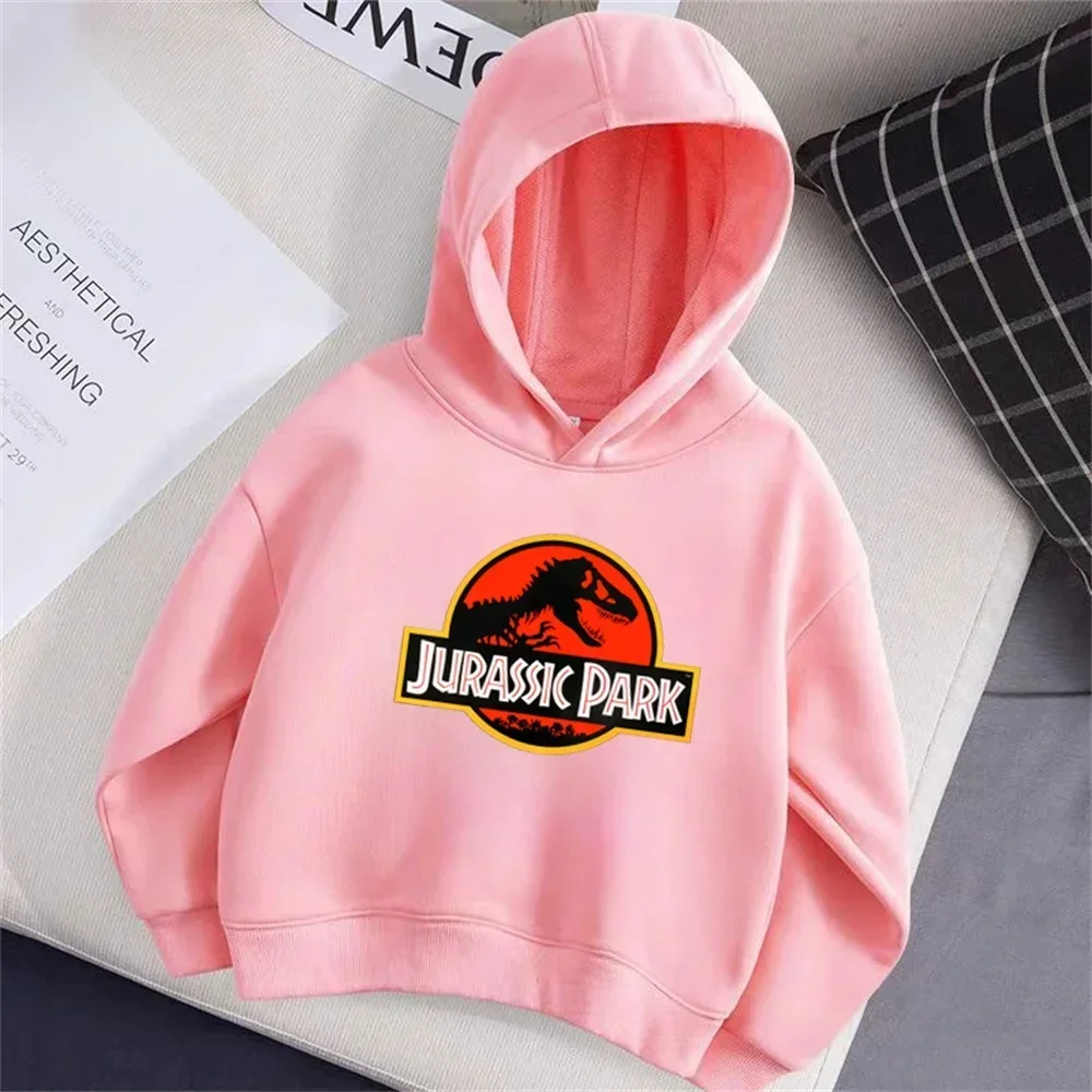 المألوف الحديقة الجوراسية المطبوعة الأطفال هوديس الترفيه الرياضة الربيع والخريف أنيمي ملابس رياضية البلوز معطف البلوفرات #4
