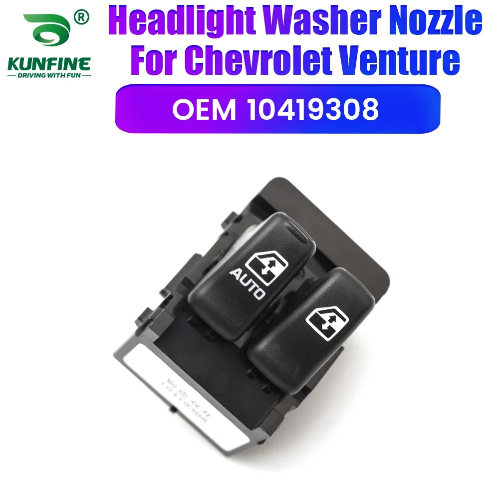 Botón de interruptor de ventana de coche, control maestro de elevalunas eléctrico delantero izquierdo para Chevrolet Venture 2000-2004, N.º de pieza. 10419308