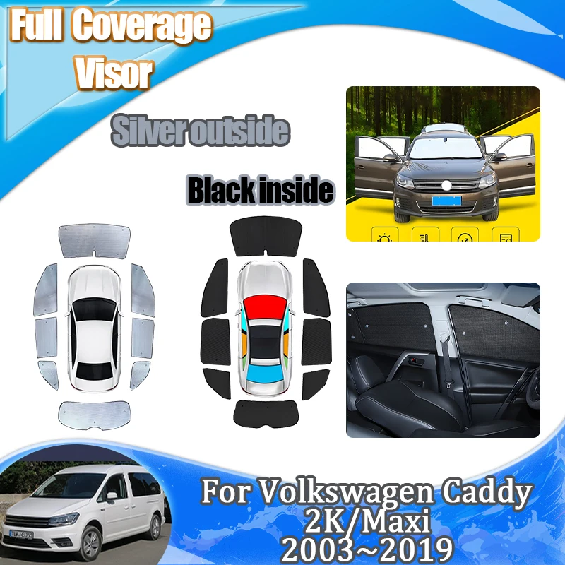 

Для Volkswagen VW Caddy 2K Maxi 2003 ~ 2019 авто зонтик солнцезащитные козырьки для окон теплоизоляция анти-УФ аксессуары для лобового стекла