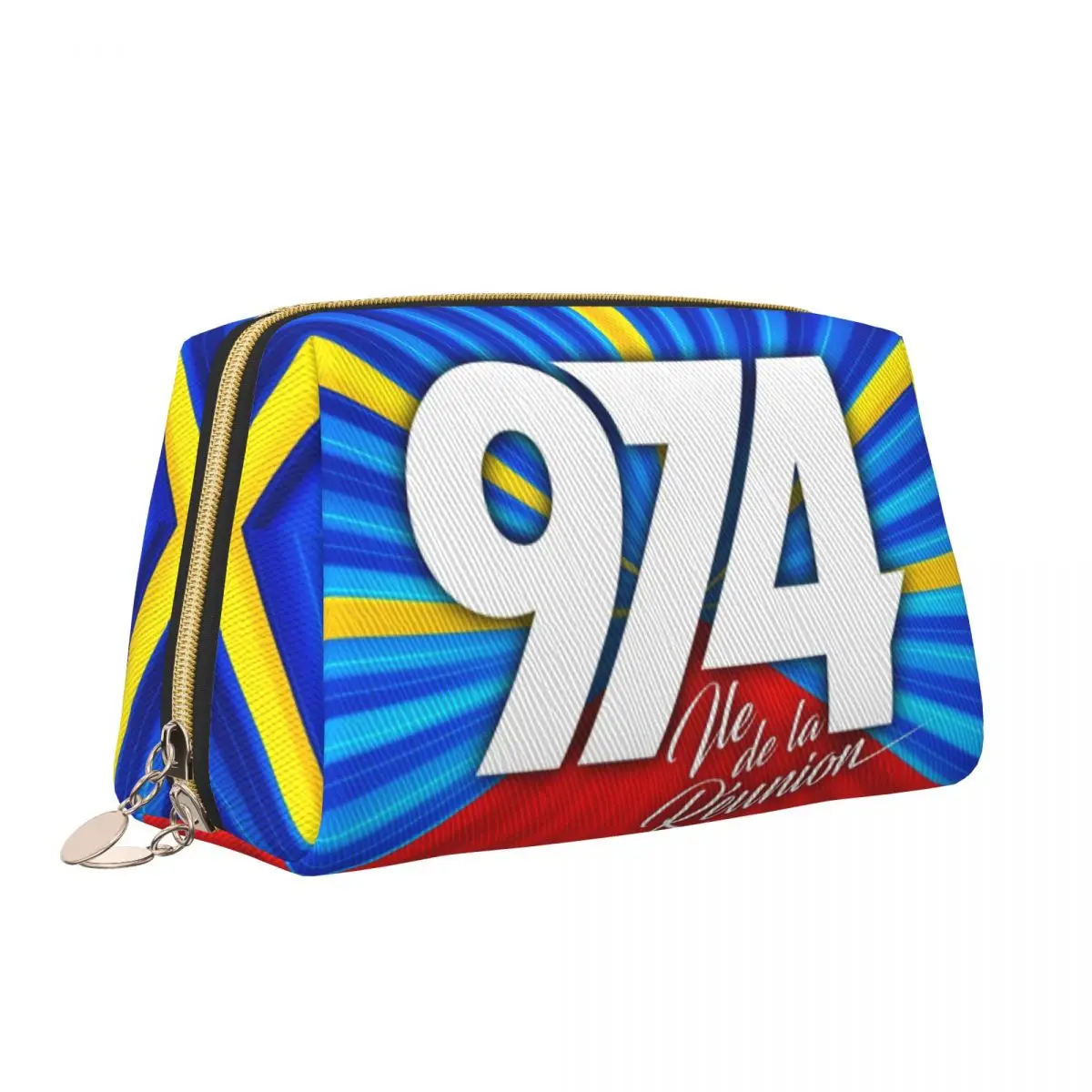 Custom 974 Reunion Island Signature 7 Maveli R Toiletry Bag Women Cosmetic Makeup Organizer Lady Beauty Storage Dopp Kit Case