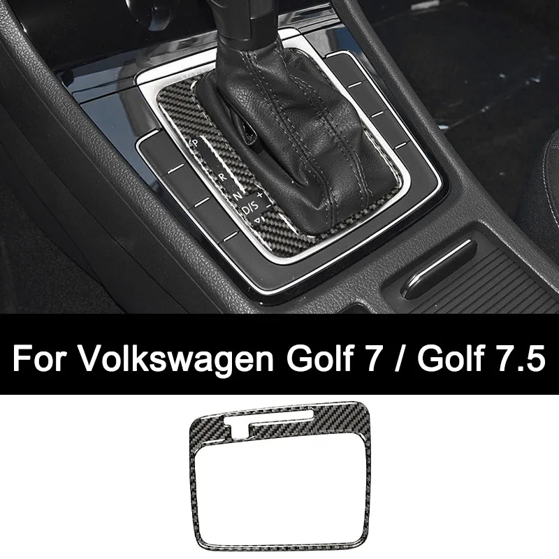 

For Volkswagen Golf Mk7 Mk7.5 (2012-2019) Premium Carbon Fiber Auto Interior Auto Gear Panel Decorative Sticker Auto Accessories