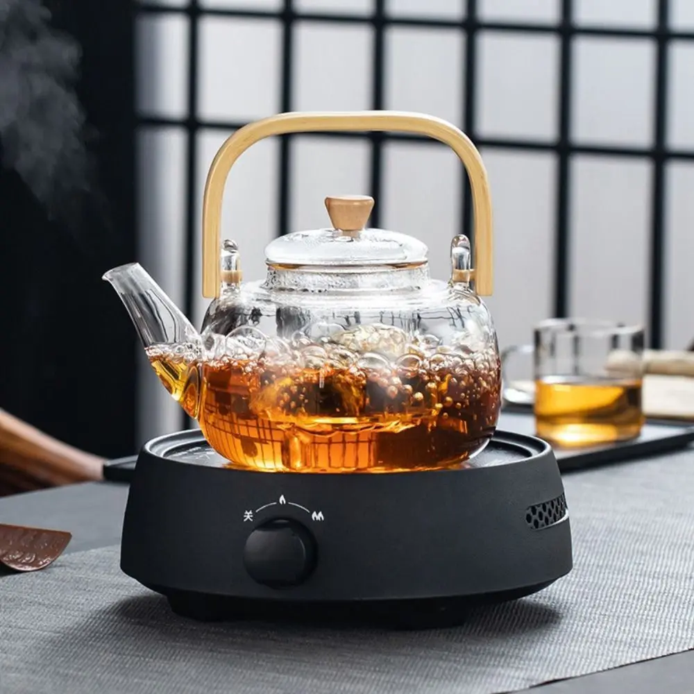 

1000ml Glass Tea Pot with Handle Tea Soup Separation Japanese Style Teapot Transparent Borosilicate Glass Teapot Tea Brewing