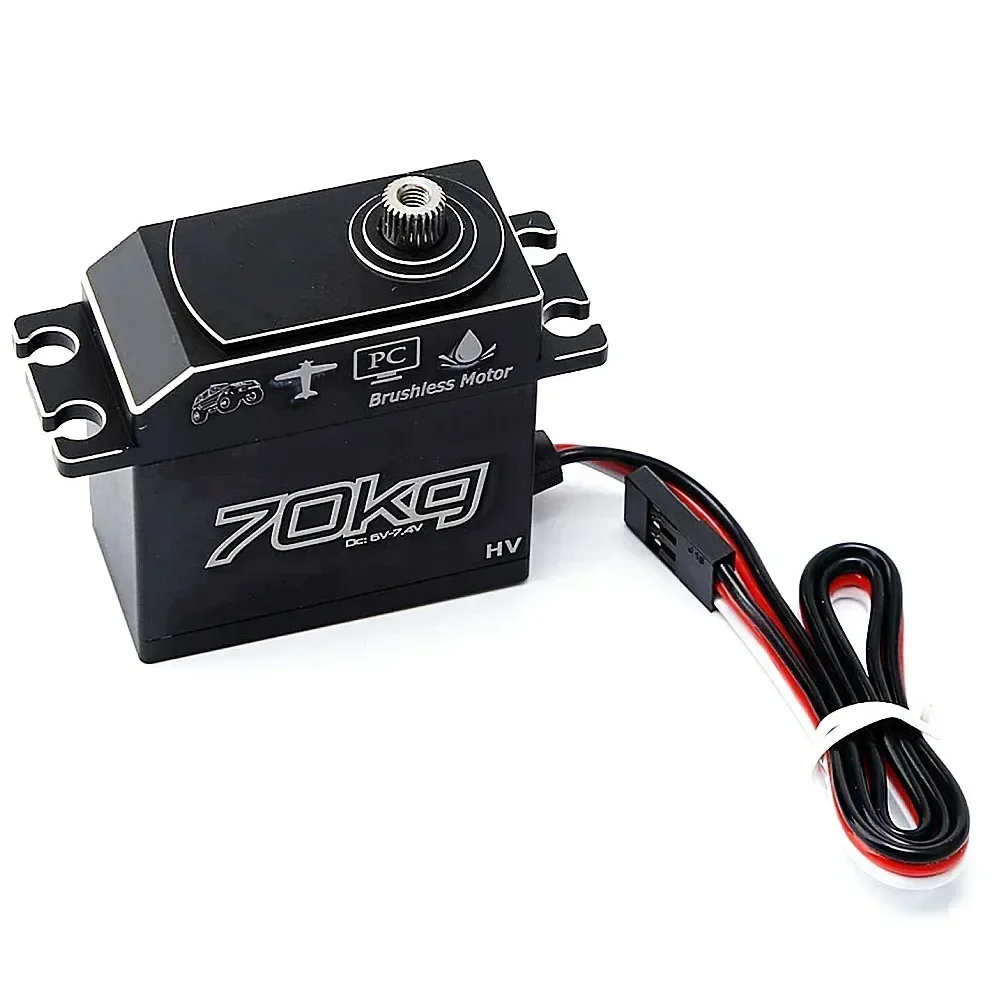 GX3370BLS 70KG Digital Servo IP67 Waterproof Steering Servo Brushless Motor Servo for 1/8 1/5 RC Car Crawler RC Boat Airplane