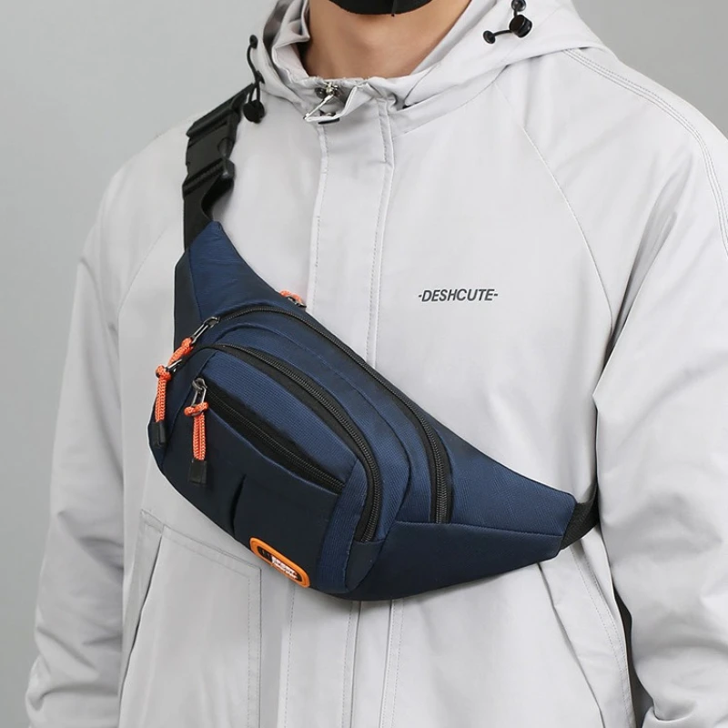 

New Waist Pack Large-capacity Anti-splashing Crossbody Bag Wear-resistant Portable Multi-function Chest Bag Mobile Phone Bag