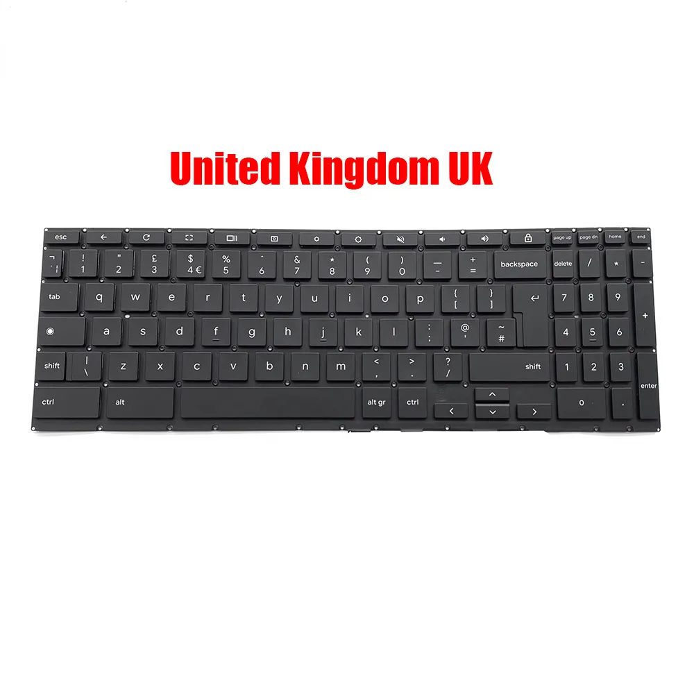

Клавиатура ноутбука ASUS Chromebook Flip CX5 CX5601 CX5601FBA, черная, без рамки с подсветкой, Великобритания, Великобритания