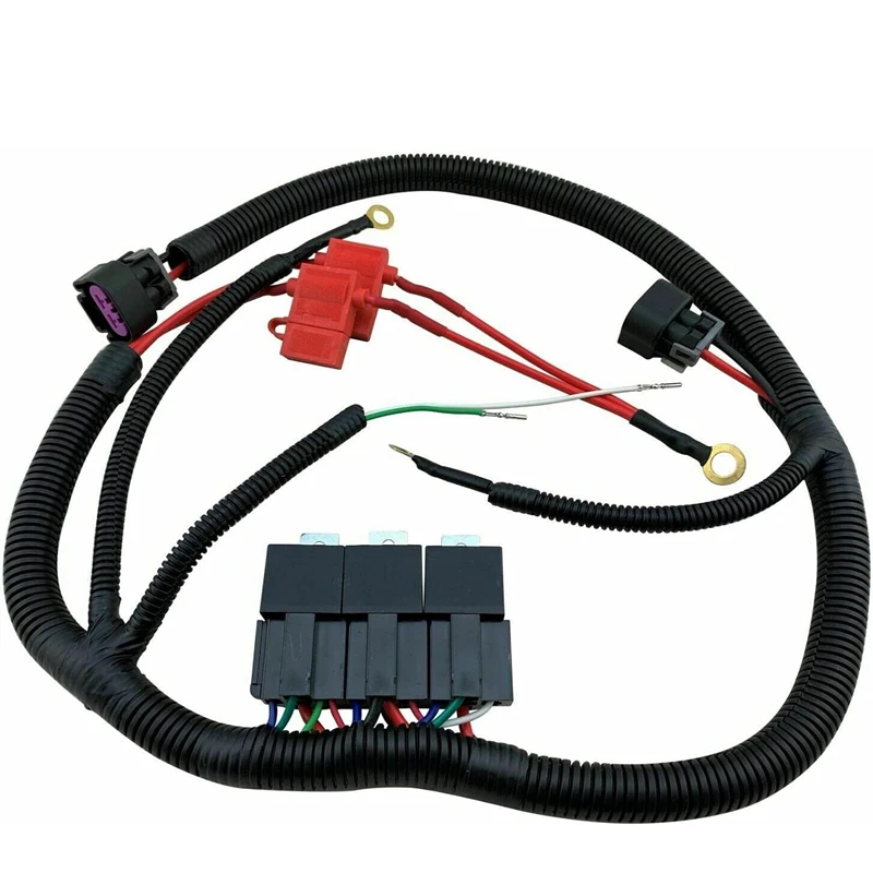 7L5533A226T Electric ECU Control Dual Fan Upgrade Wiring Harness For Chevrolet GMC Silverado Tahoe Sierra Yukon XL 1999 - 2006