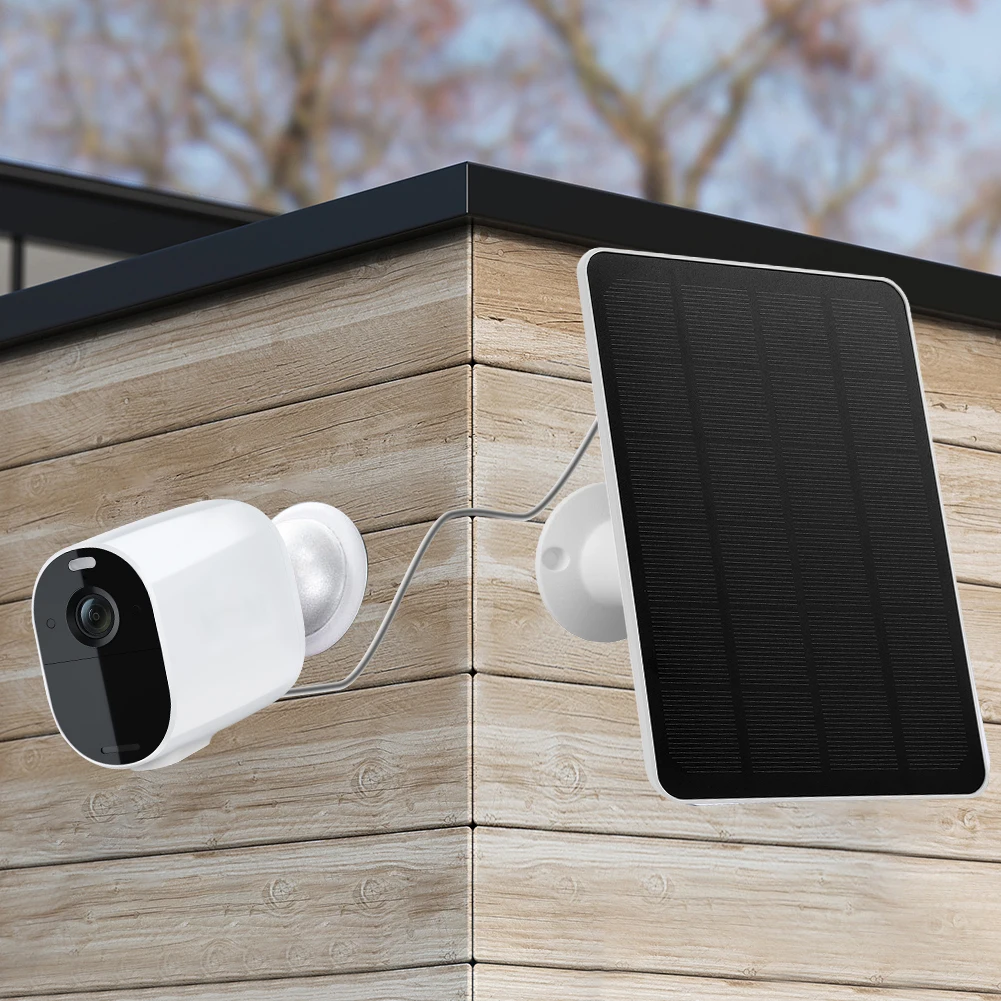 4W/6W Solar Panel Camera Charger 360°Adjustable Wall Mount Camera Solar Panel for Arlo Essential Spotlight/XL Spotlight Camera view 3