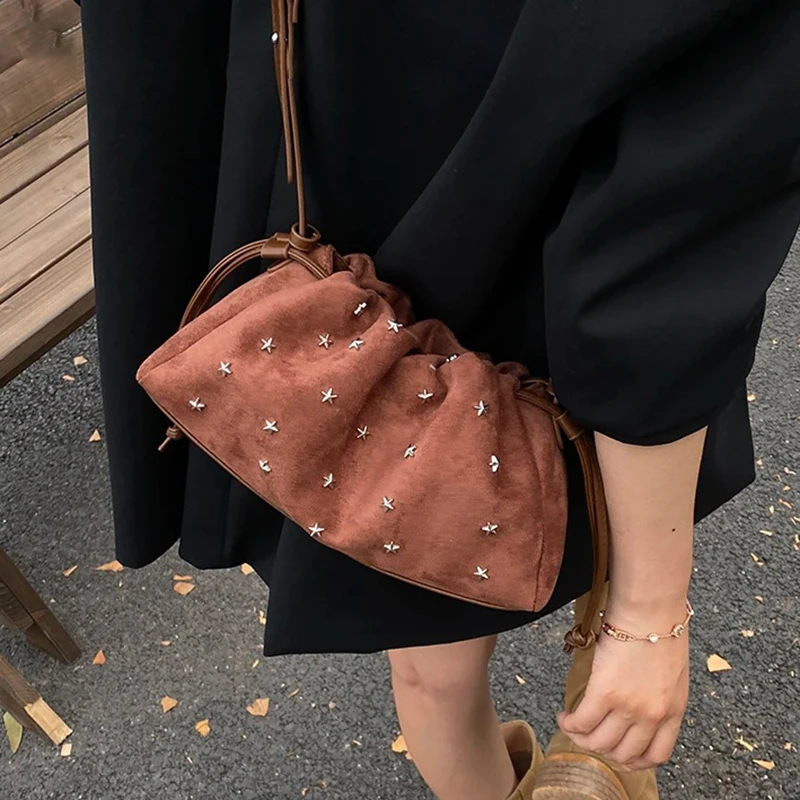 

Women PU Leather Shoulder Bag 2025 Winter Retro Soft Crossbody Bag Luxury Designer Trend Female Handbags and Purses