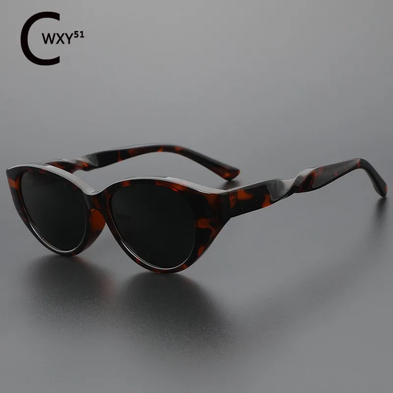 

Large Frame Retro Sunglasses Polarizing Sunglasses UV Protection Cat-eye Style Sunglasses Internet Red Unisex Sunshade Glasses