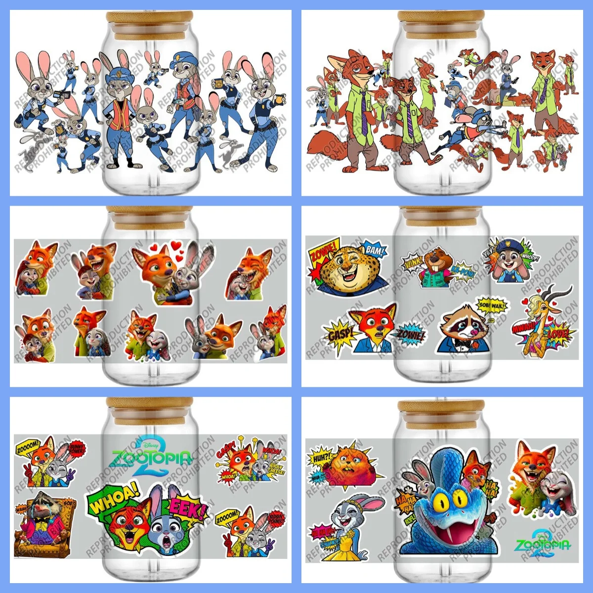 

Новая милая офицерская 3D наклейка с кроликом, УФ-наклейка для чашек DTF, водонепроницаемая переводная наклейка на 16 унций, кружка для очков, сделай сам, наклейка с зутополицей