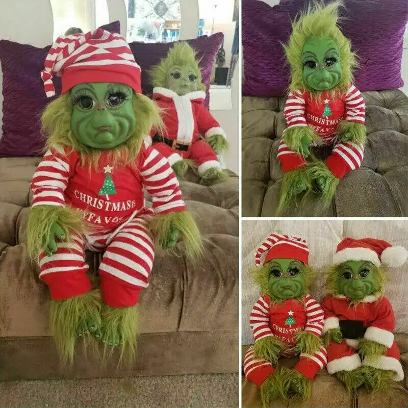 Christmas Dolls Cute Stuffed Plush Toy Room Decor Desktop Ornament Creative Adorable Holiday Decor Children Gift