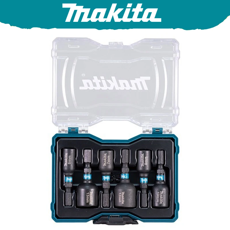 Makita E-18035 Impact Black NutSetter Set 50MM 6-13MM Screwdriver Adapter Magnetic Hexagonal Tool Accessories