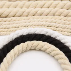 1.5/2/3/4/5/6/7/8/10/12/13/15/18/20mm Natural Cotton Twisted Macrame Rope DIY Craft Knitting Making Plant Hangers Wall Hangings