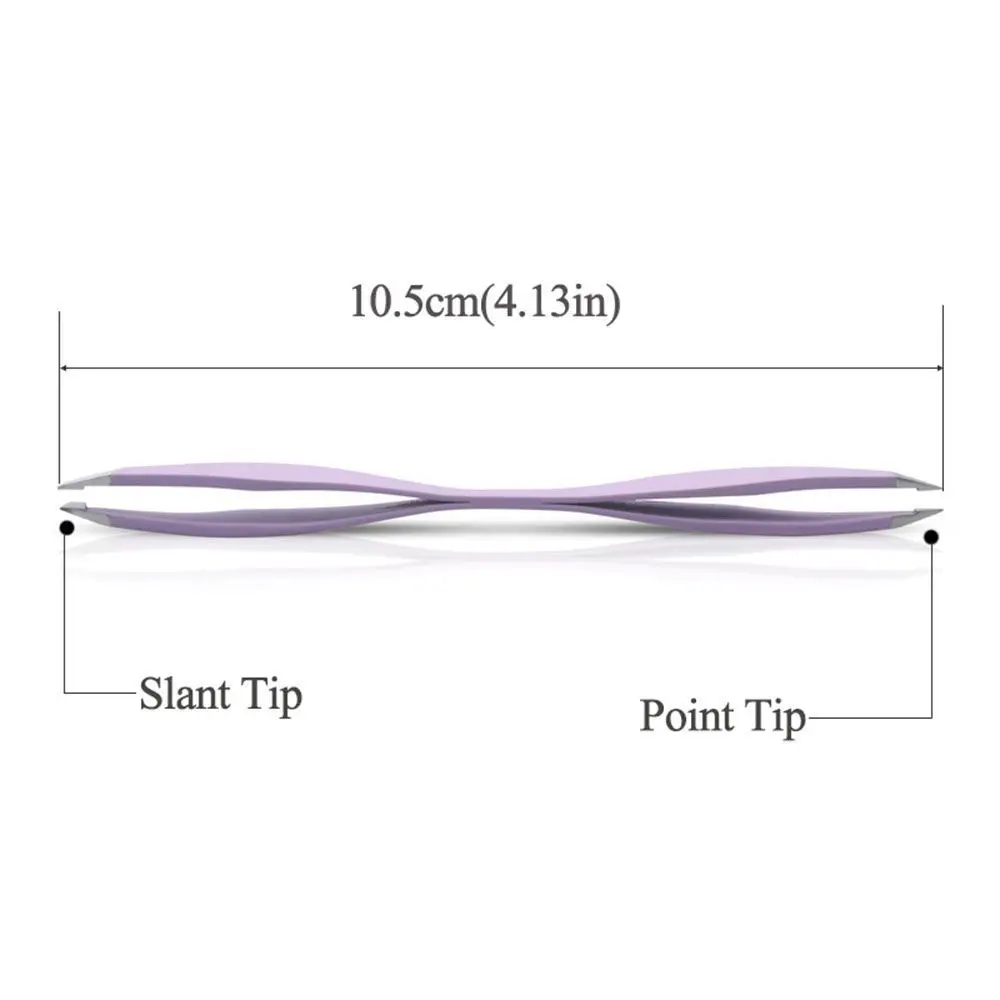 1 buah untuk Maquiagem kecantikan bulu mata ekstensi Pincet ujung ganda alis penjepit Threading Pinset alat rias