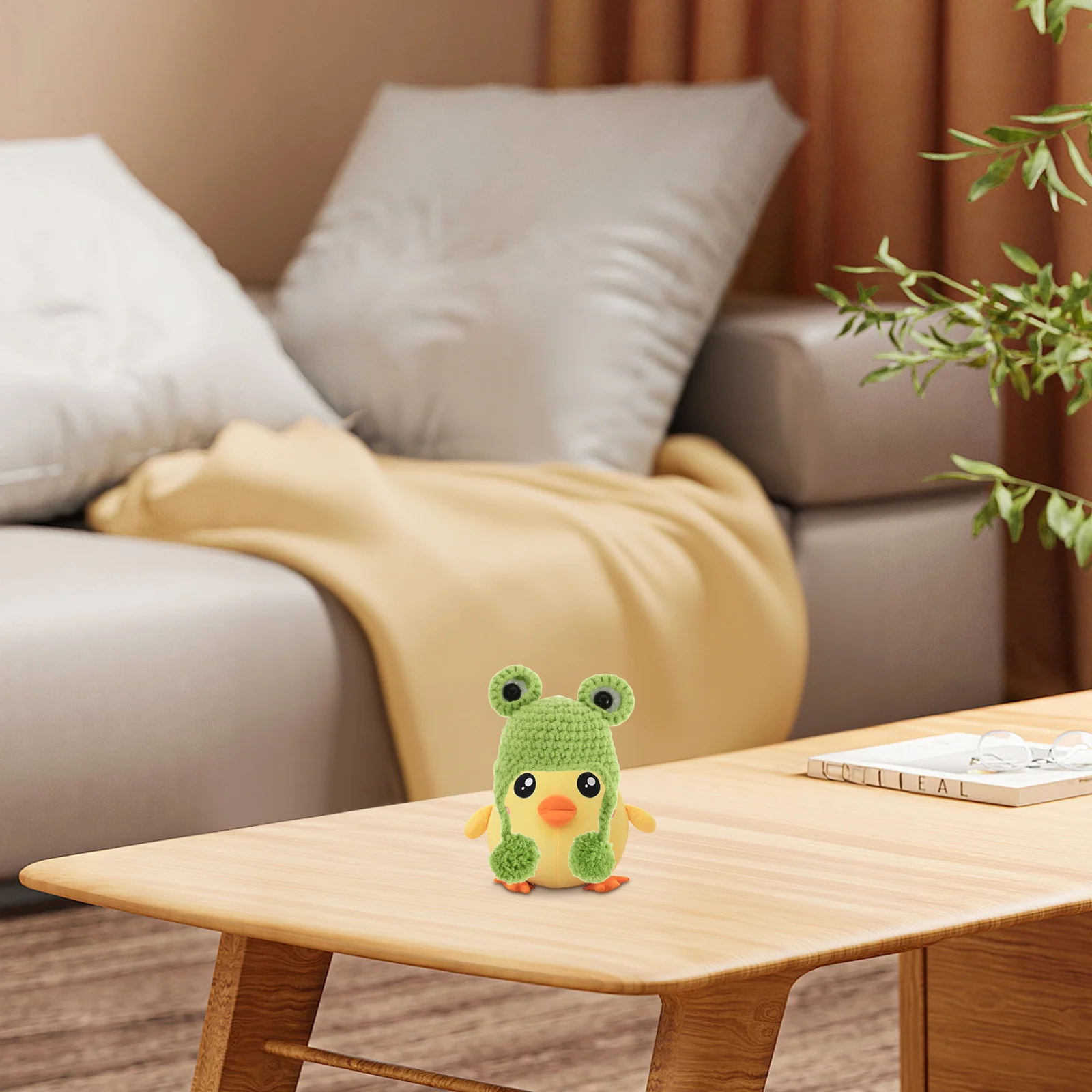 Mini Dzianinowe Urocze Czapki Zimowe z Kreskówkowymi Wzorami, Wełniane Akcesoria do Domku dla Lalek, Ozdoby, Materiały do Rękodzieła, Małe Czapeczki