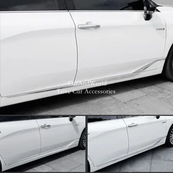 ABS Chrome Body Door Skirt Trims Side Gate Bumper Strips Protector Cover Car Accessories For Toyota Avalon XX50 2019-2024