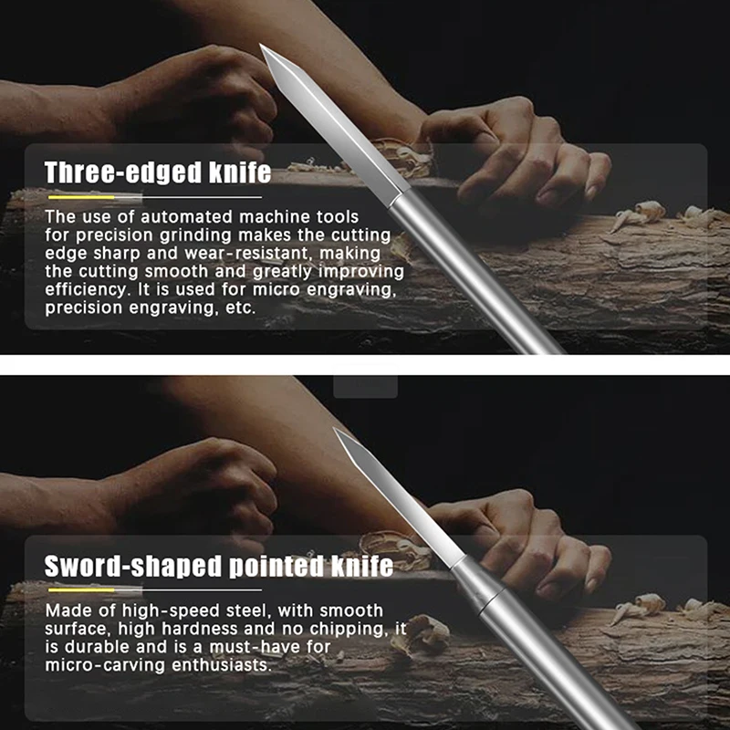 Juego de brocas para tallar madera, accesorios de taladro de grabado eléctrico, herramienta de molienda para manualidades de madera, 6 uds.