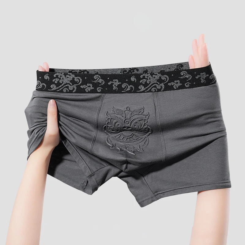 Man Underwear Boxers Cotton Breathable Shorts Seamless Soft Male Panties Flat Pants Fashion Comfortable Large Size Underpants