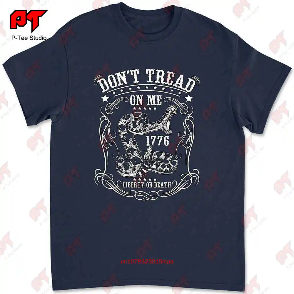 Dont Tread On Me 1776 Liberty Or Death Patriotic T-shirt I6VW