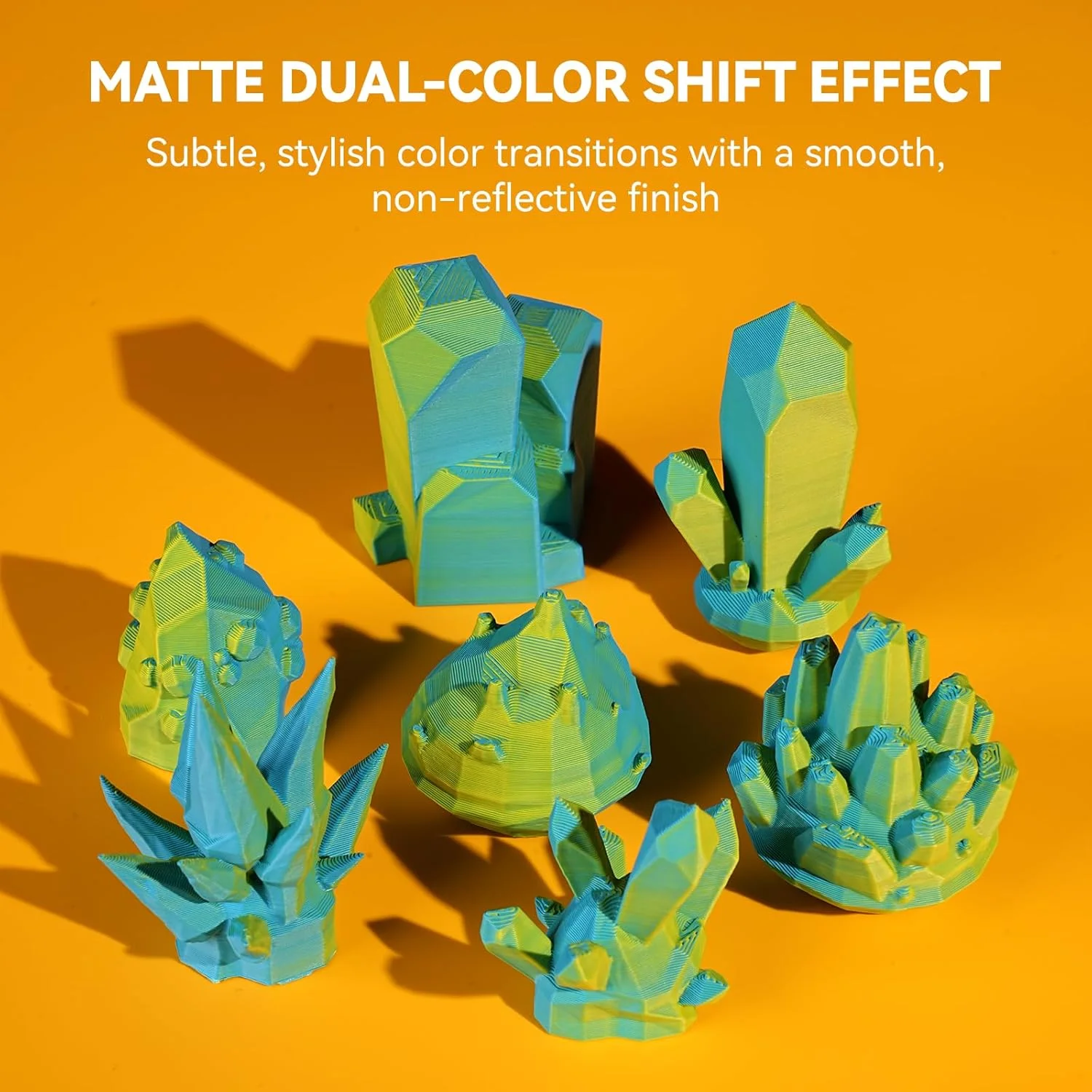 

JAYO 3D Dual Color Matte PLA Printer Filament 1.75mm Neatly Wound PLA Filament with Matte Finish Print with 99% FDM 3D Printer