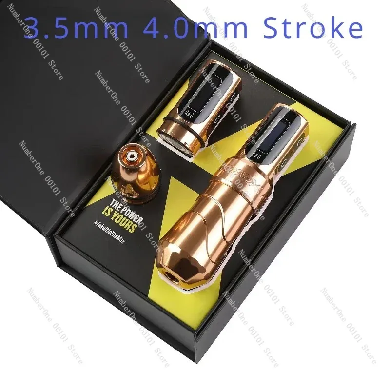 Flux Max New Style Popular Professional Wireless Rotary Tatoo Machine Pen 3.5mm,4.0mm,Stroke Art Home