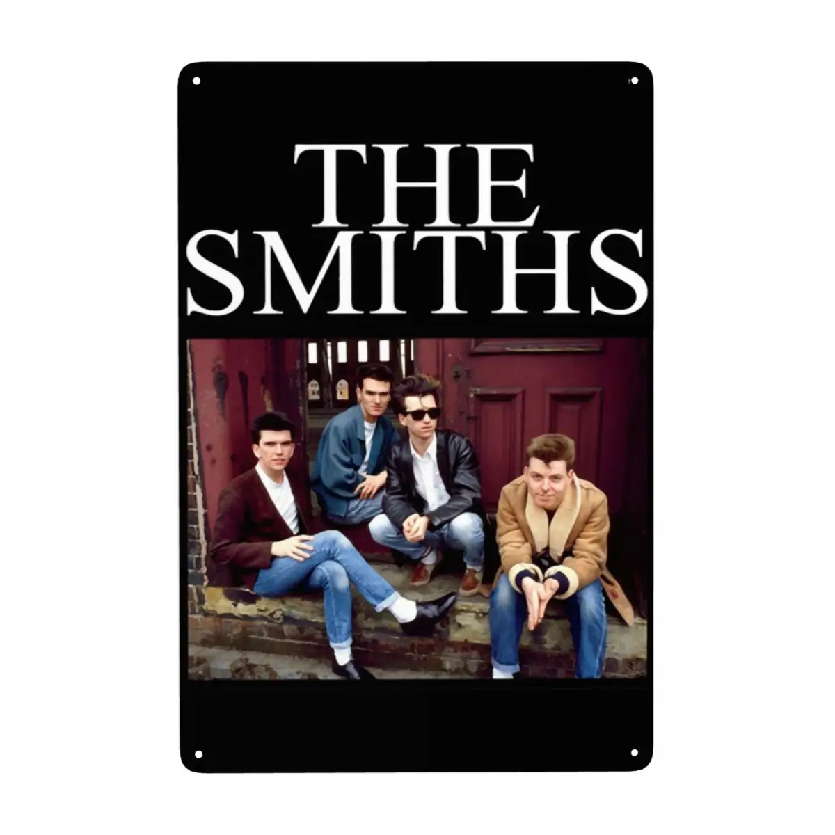 British Rock Band Smiths Metal Tin Signs Custom Retro Plaque for Club Cafe Restaurant Man Cave Bar Home Decor