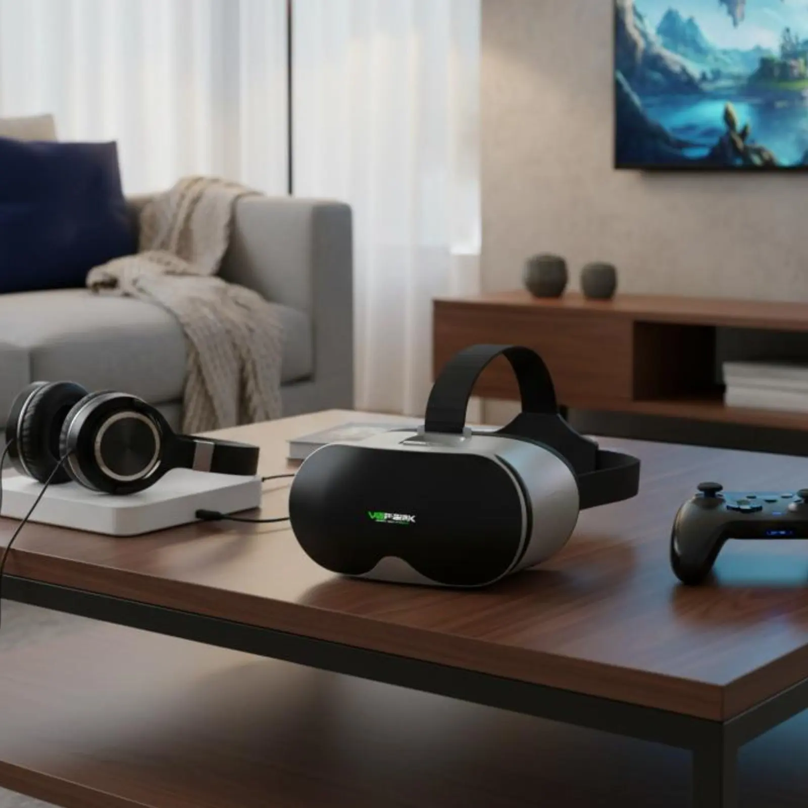 Standalone VR Goggles Allall-in-All-in-Single 3D Movie Headset Head Mounted VR Device Immersive Wide Phone Compatibility