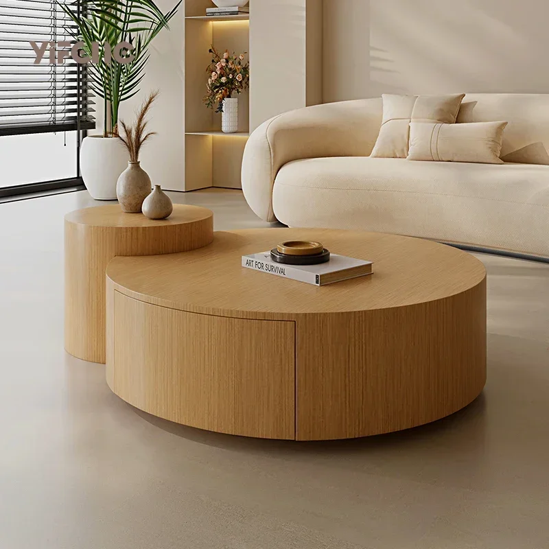 

Nordic log wabi говорит круглый журнальный столик с ветром