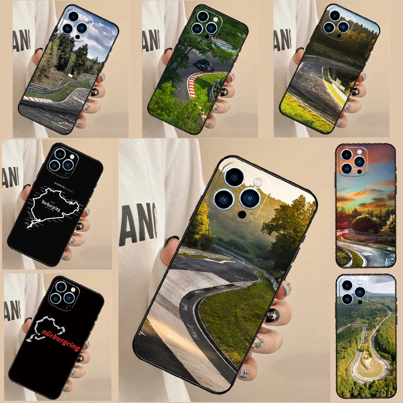 Custodia Green Hell Nurburgring per Xiaomi 15T 14T 13T Pro 13 14 15 Ultra 17 Pro Max POCO F5 F6 F7 X5 X6 X7 Pro Cover