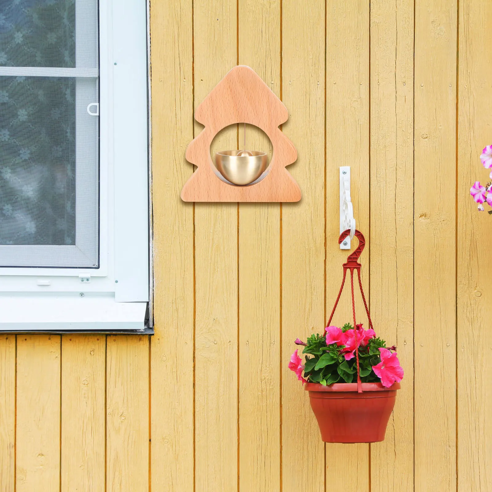 

Japanese Style Wind Chime Wooden Door Bell for Home Decor Entry Alert Chime Hanging Outdoor Garden Party Decoration