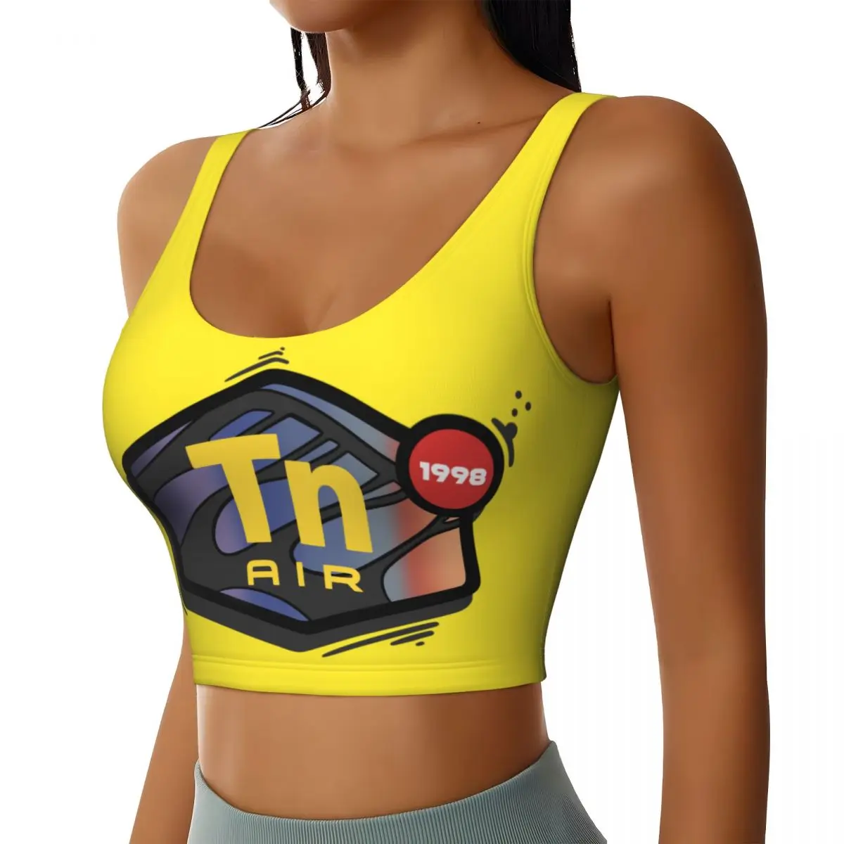 حمالة صدر رياضية مخصصة Air Max TN Plus للنساء، قميص قصير لليوجا عالي التأثير