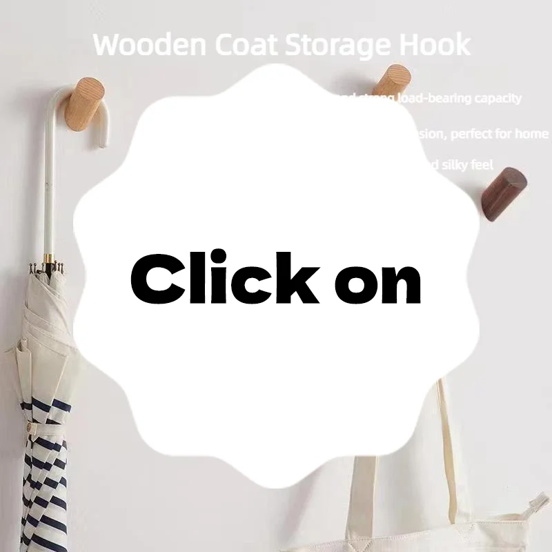 벽걸이 나무 후크 너도밤나무 홀더 욕실 열쇠 코트 걸이 주방 문 장식용 후크 가정용 액세서리 정리용품