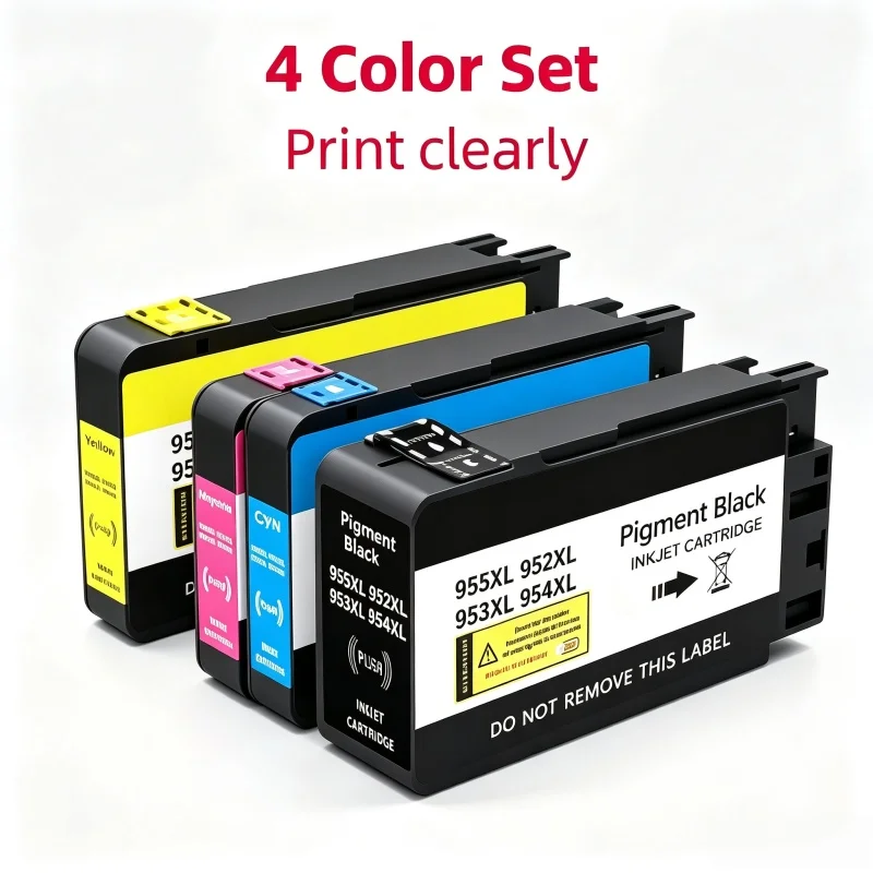 GraceMate Compatible 952XL 953XL 954XL 955XL Ink Cartridge High Yield for HP Officejet Pro 8710 7740 8720 All-in-One Printer