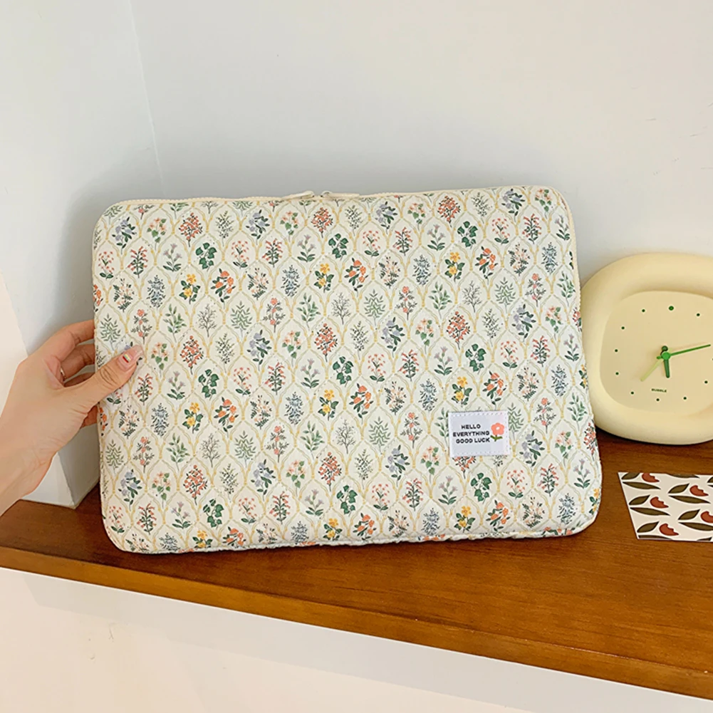 

Computer Bag Portable Computer Cover Bag Zipper Cover Computer Pocket Briefcase Polyester Vertical Case for 11/13/15 in Notebook