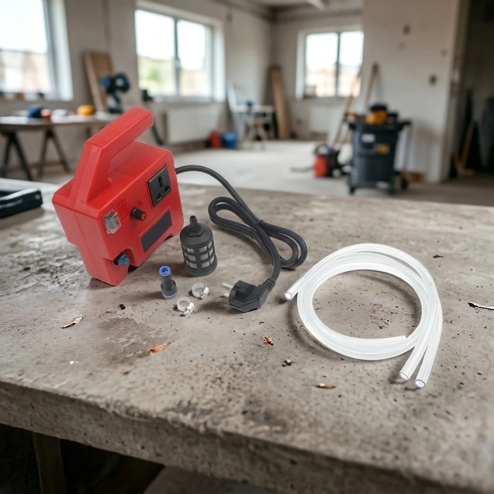 Self-Priming Water Pump for Concrete Cutting Tools: Adjustable Flow for Grooving Machine Wall Chaser Compatibility