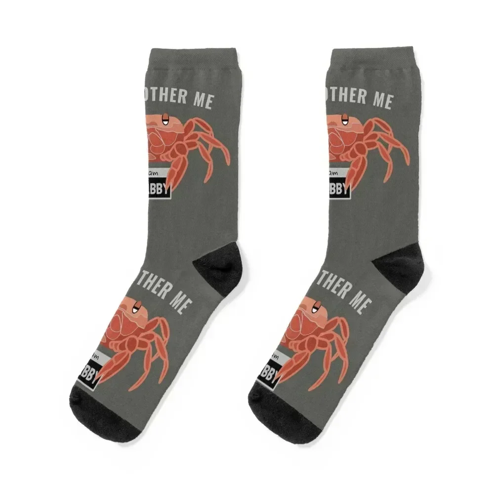

Dont Bother Me I Am Crabby - Funny Quotes Socks floral golf gym gift Socks Women Men's