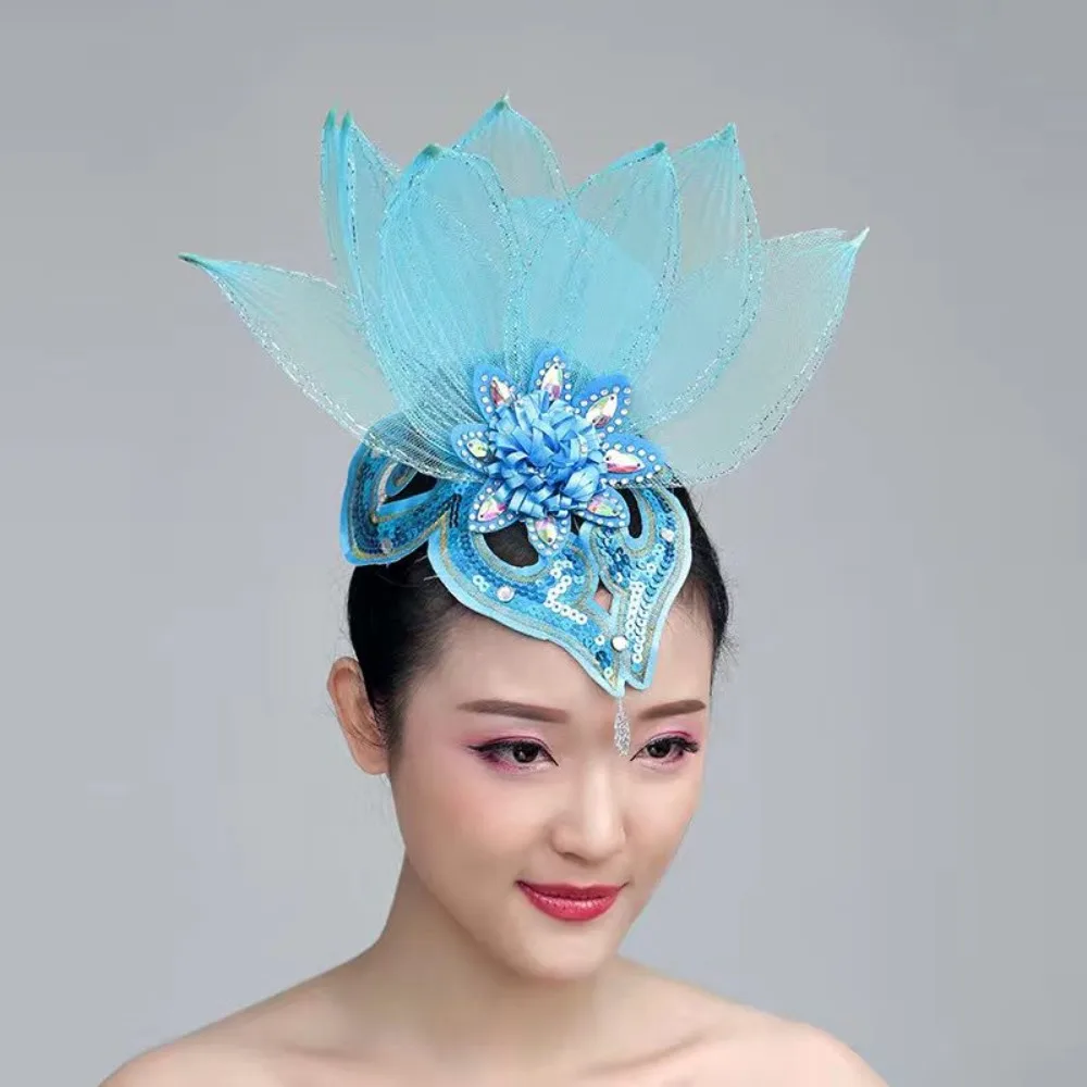 Akcesoria do włosów Grand Stage - długie nakładki na kok z piór do tańca ludowego i akcesoria do tańca towarzyskiego zwiększające wysokość