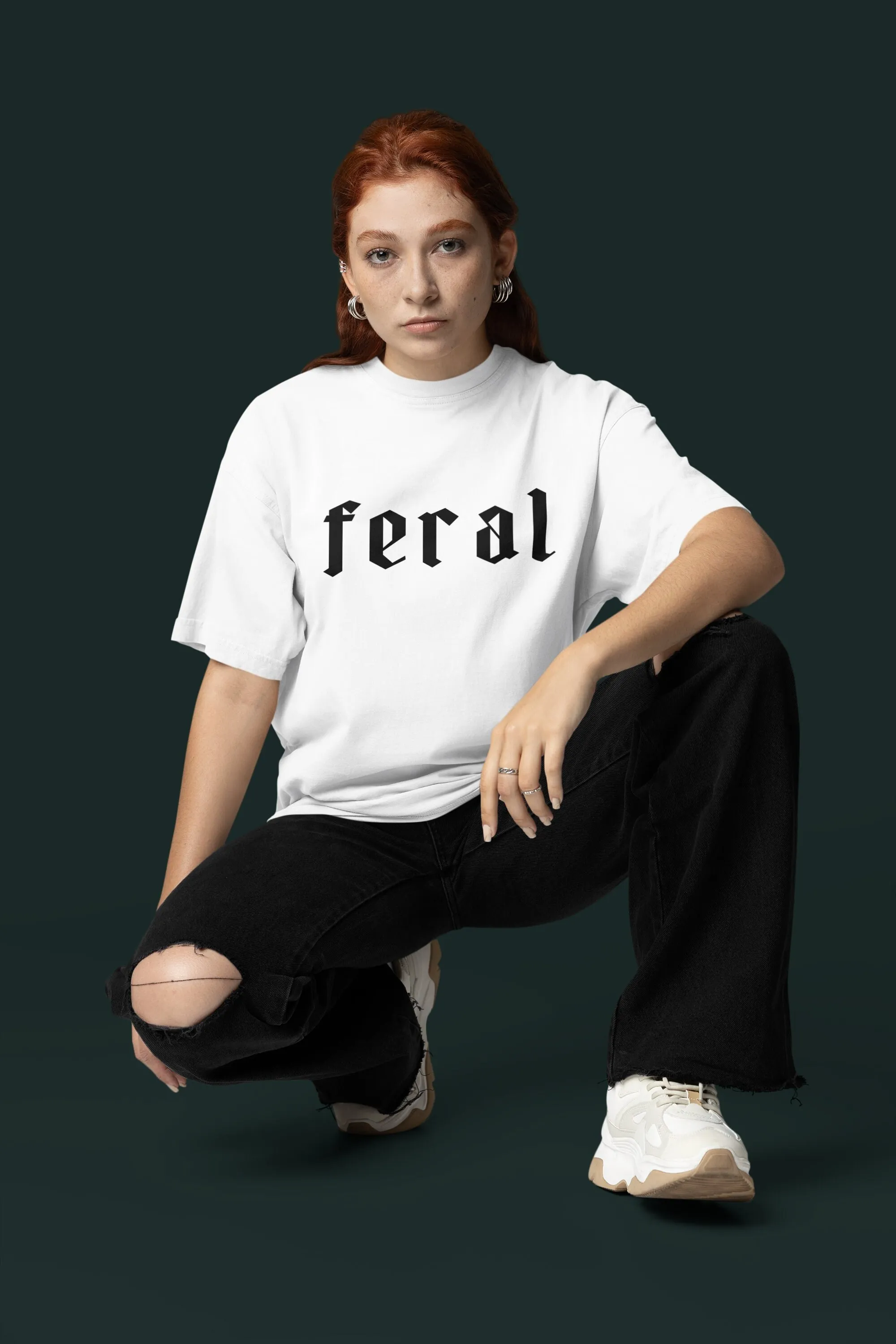 Feral Comfort Colors T Shirt Unisex Oversized Wild Funny Meme Gift For Metalhead Rock Fan