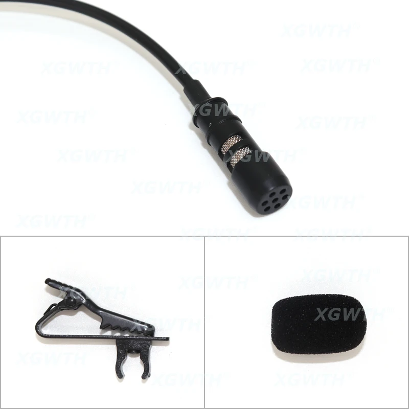Profesjonalny mikrofon pojemnościowy jednokierunkowy klapa mikrofonu Lavalier dla Mipro System Mics Radio bezprzewodowe Beltpack Mini XLR 4Pin — zdjęcie produktu 3