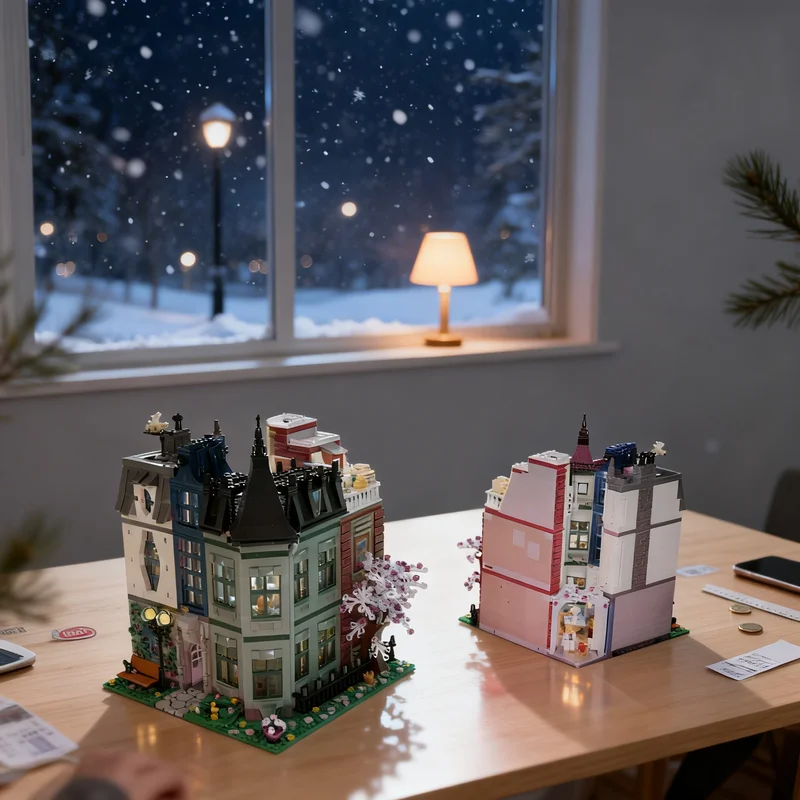 

5488pcs MOC Millennium Square Inverse Corner Modular Building Streetscape Model Blocks DIY Creative Gift Display Decor Premium