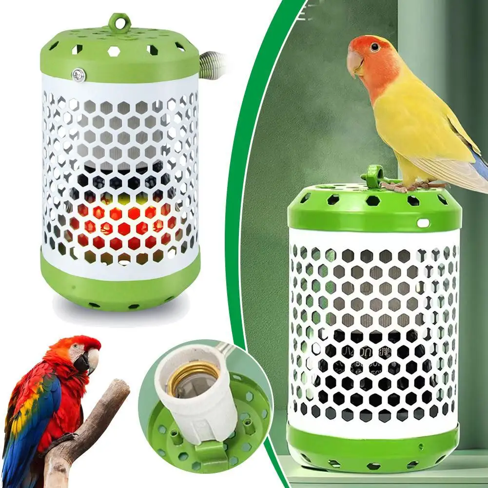 Pet Parrot Heat Preservation Lamp Ceramic Heating Lamp Anti-Bite Scalding Reptile Warm Lights Accessories Bird Supplies  Access